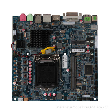 17x17cm Thin MINI-ITX Embedded Motherboard/LGA1155 processor/Intel H61 chipset/1xLAN port/HDMI/DVI/USB2.0